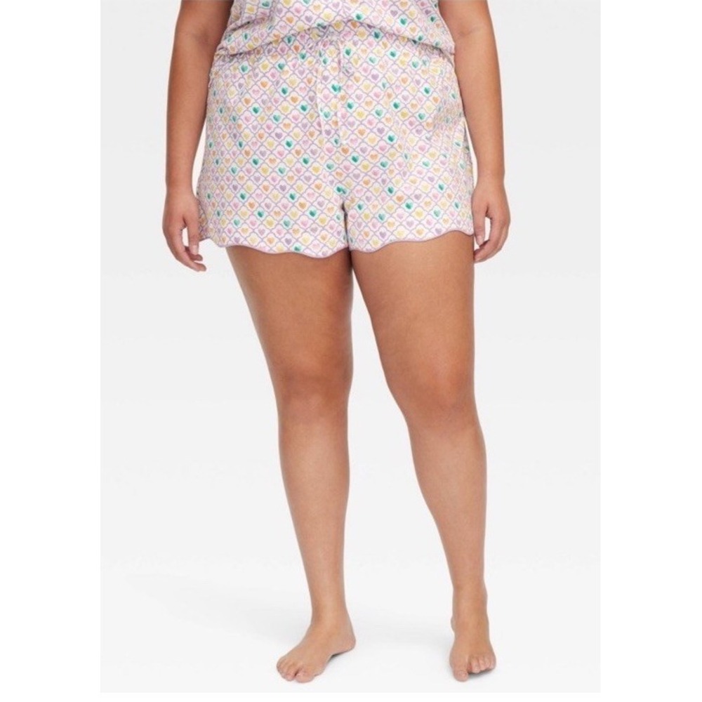 Hearts Short Sleeves Shorts Pajamas Easter Set Roller Rabbit x Target XXL